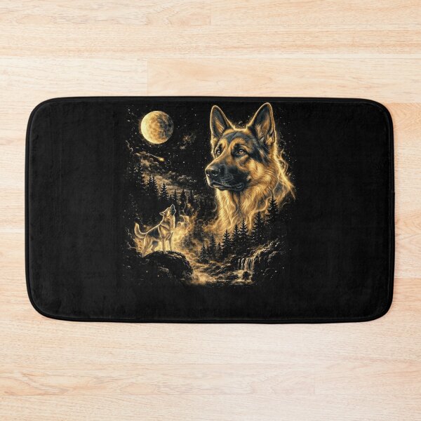 Item preview, German Shepherd Howling At The Moon Wolves Meme Mystic Nature Wildlife designed and sold by jakaun.
