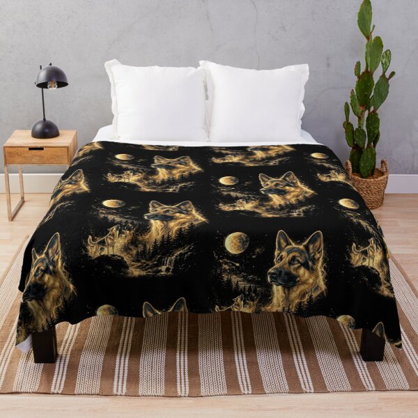 Item preview, German Shepherd Howling At The Moon Wolves Meme Mystic Nature Wildlife designed and sold by jakaun.