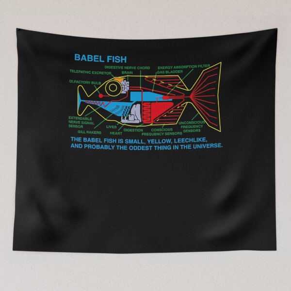 Item preview, Babel Fish The Babel Fish Is Small Yellow Leechlike designed and sold by picture-SA.