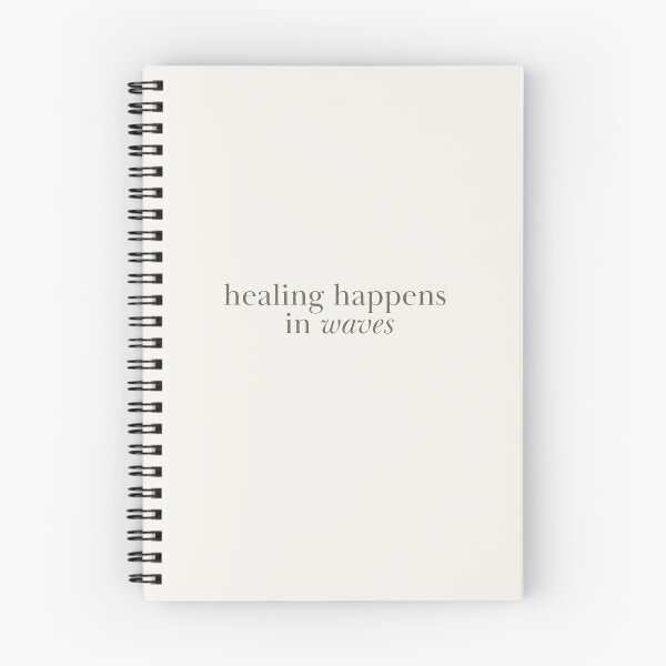 Item preview, healing happens in waves - Positive Healing Quote designed and sold by GentleBecoming.
