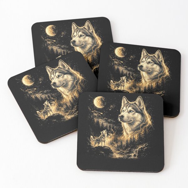 Item preview, Husky Howling At The Moon Wolves Meme Mystic Nature Wildlife designed and sold by jakaun.