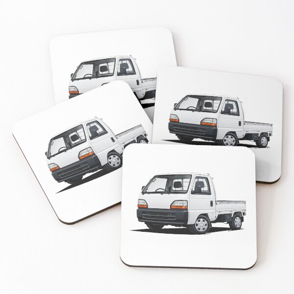 Item preview, White Kei Truck Artwork designed and sold by CougarDesigns.
