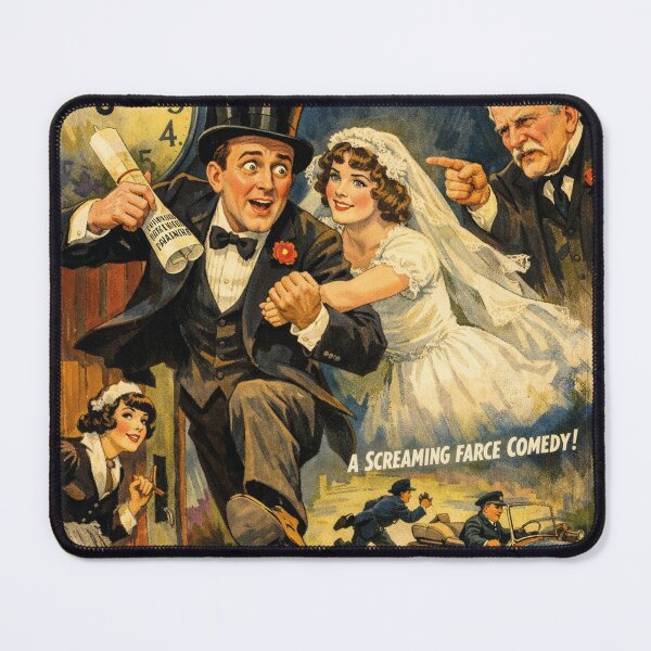 Item preview, A Husband in Haste Vintage Cinema Design designed and sold by Mauswohn.