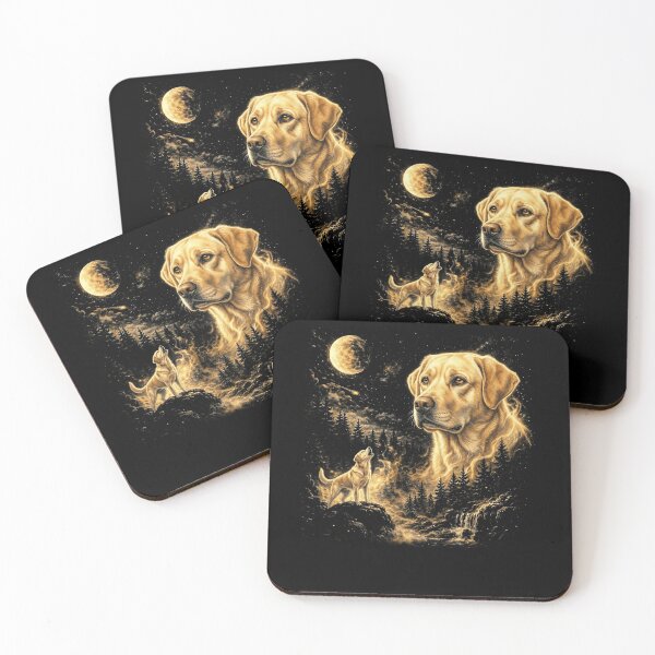 Item preview, Labrador Retriever Howling At The Moon Wolves Meme Mystic Nature Wildlife designed and sold by jakaun.