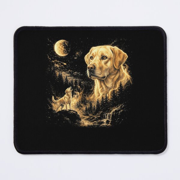 Item preview, Labrador Retriever Howling At The Moon Wolves Meme Mystic Nature Wildlife designed and sold by jakaun.