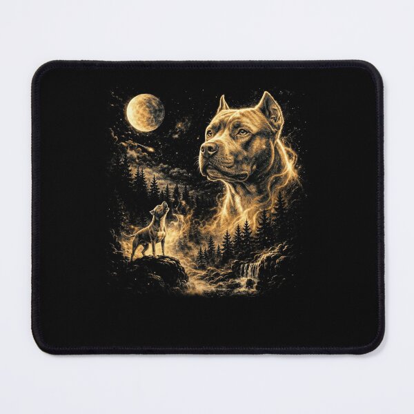 Item preview, Pitbull Howling At The Moon Wolves Meme Mystic Nature Wildlife designed and sold by jakaun.