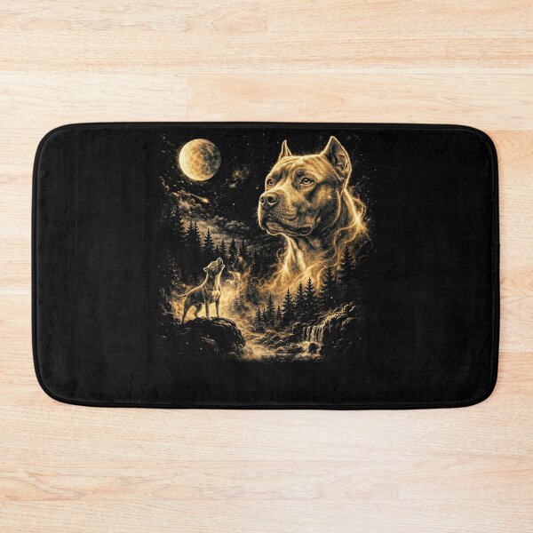 Item preview, Pitbull Howling At The Moon Wolves Meme Mystic Nature Wildlife designed and sold by jakaun.