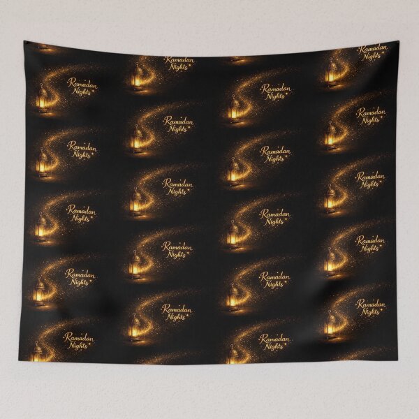 Item preview, Ramadan Nights - Golden Lantern & Sparkles designed and sold by Ronojia.