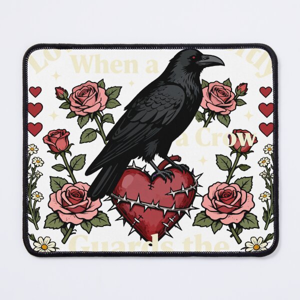 Item preview, Love Speaks Softly When a Crow Guards the Heart Forever designed and sold by Dxvect.
