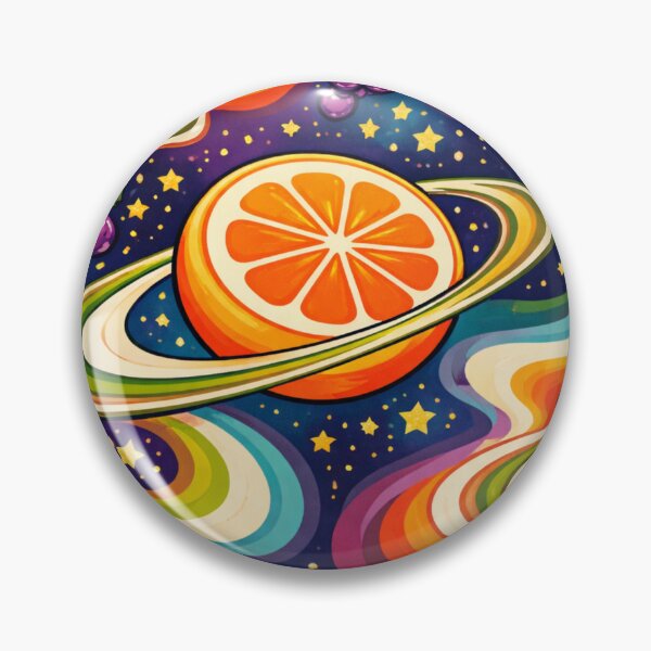Item preview, AI Cosmic Fruit Psychedelic Pattern – 70s Retro Orbit Design designed and sold by Cleora Art .