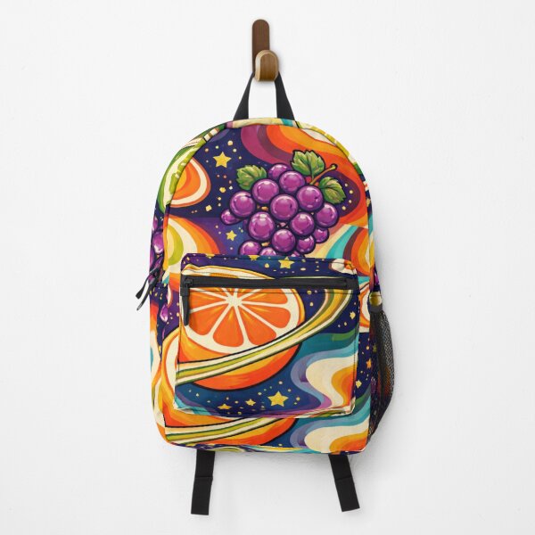 Item preview, AI Cosmic Fruit Psychedelic Pattern – 70s Retro Orbit Design designed and sold by Cleora Art .