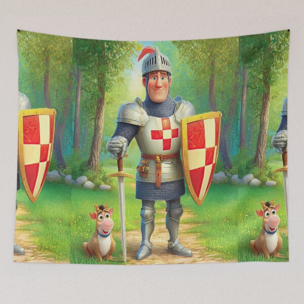 Item preview, Tall Knight with Checkered Shield designed and sold by Piotrek0001.