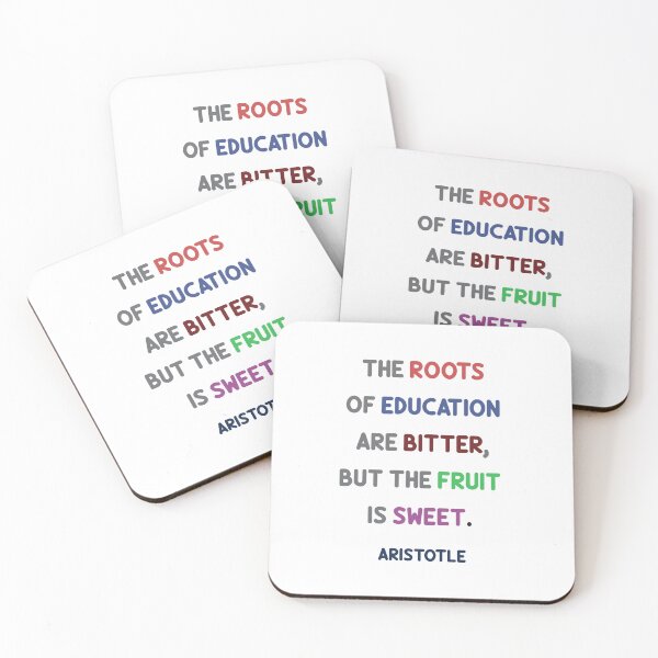 Item preview, The roots of education are bitter, but the fruit is sweet. - Aristotle - Greek Philosophy Quotes designed and sold by Inspirationmotivation.