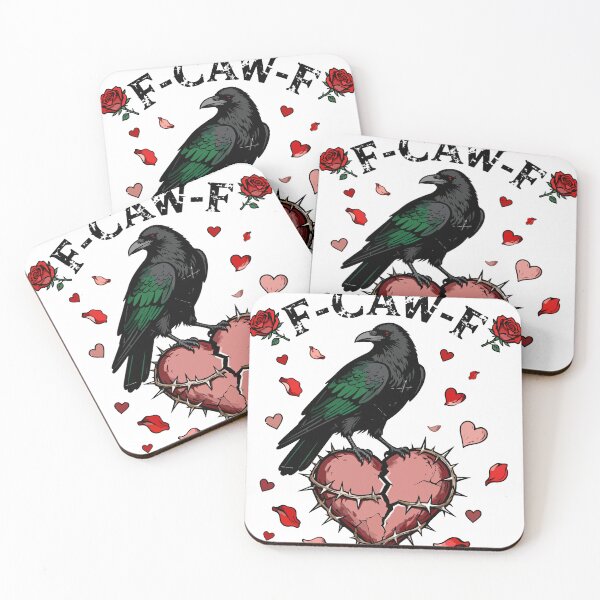 Item preview, F-CAW-F Broken Heart Gothic Crow and Roses designed and sold by Dxvect.