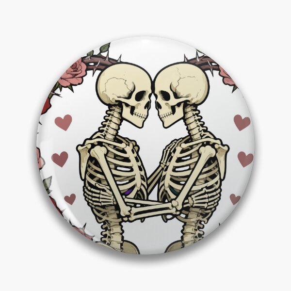 Item preview, Eternal Embrace Skeleton Lovers with Roses designed and sold by Dxvect.