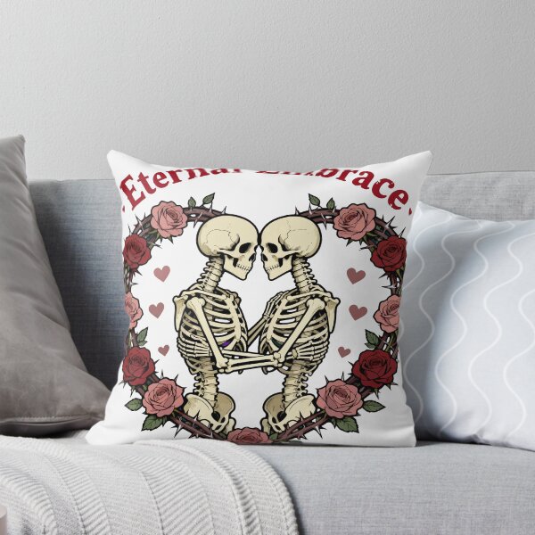 Item preview, Eternal Embrace Skeleton Lovers with Roses designed and sold by Dxvect.