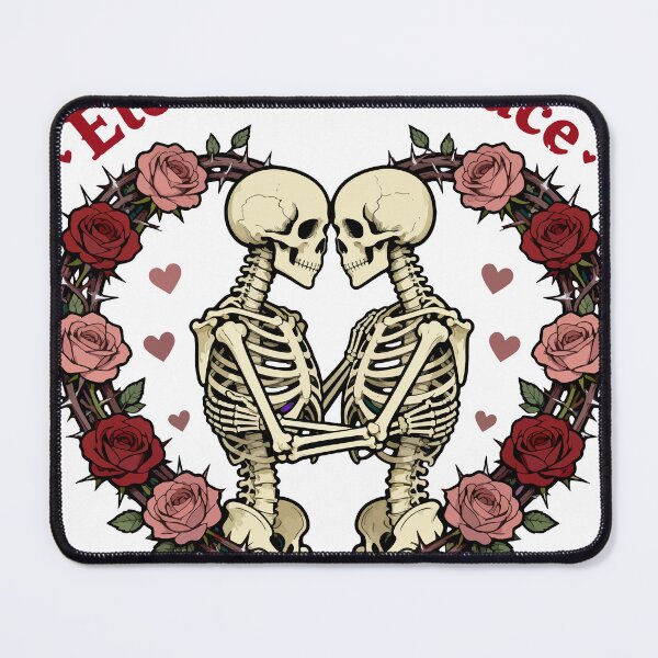 Item preview, Eternal Embrace Skeleton Lovers with Roses designed and sold by Dxvect.