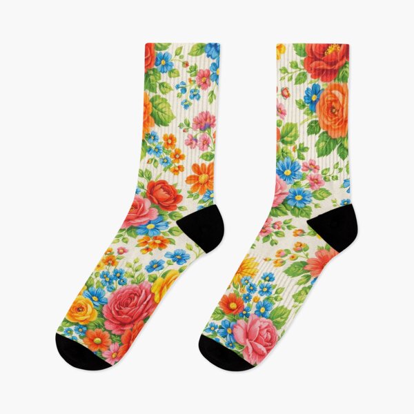Item preview, AI Bright Retro Floral Pattern – Bold 70s Inspired Bloom Repeat designed and sold by Cleora Art .