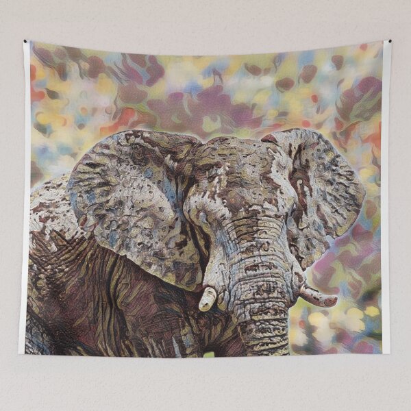 Item preview, Majestic Elephant – Digital Oil Painting designed and sold by slikar.