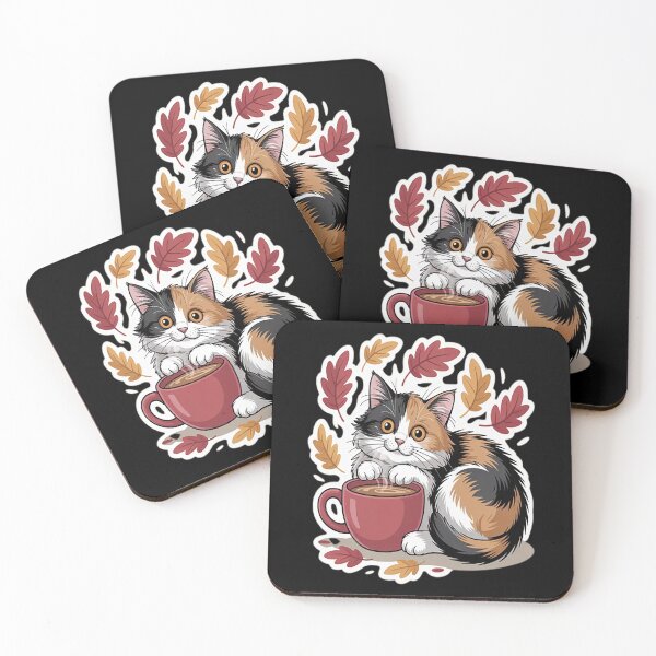 Item preview, Autumn Whiskers And Cozy Brews designed and sold by StuffNestie.