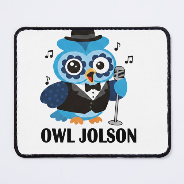 Item preview, Owl Jolson Funny Owl T-Shirt | Retro Music Parody Bird Illustration Shirt | Vintage Style Animal Humor Tee designed and sold by ZyxDes.