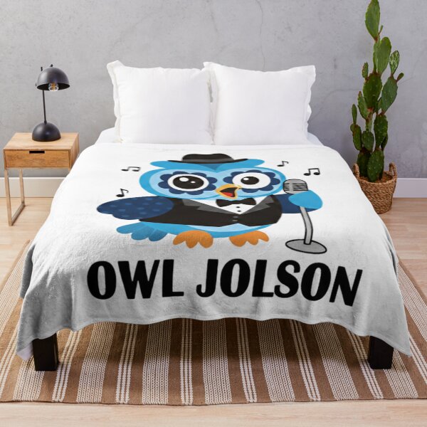 Item preview, Owl Jolson Funny Owl T-Shirt | Retro Music Parody Bird Illustration Shirt | Vintage Style Animal Humor Tee designed and sold by ZyxDes.