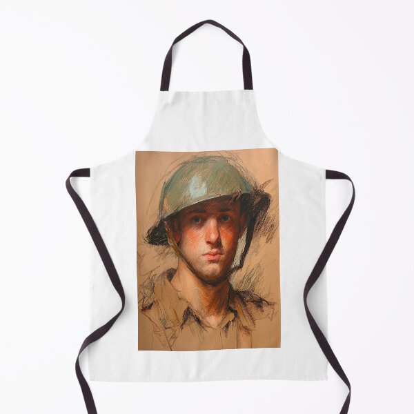 Item preview, Young Soldier Portrait Vintage Sepia designed and sold by Piotrek0001.