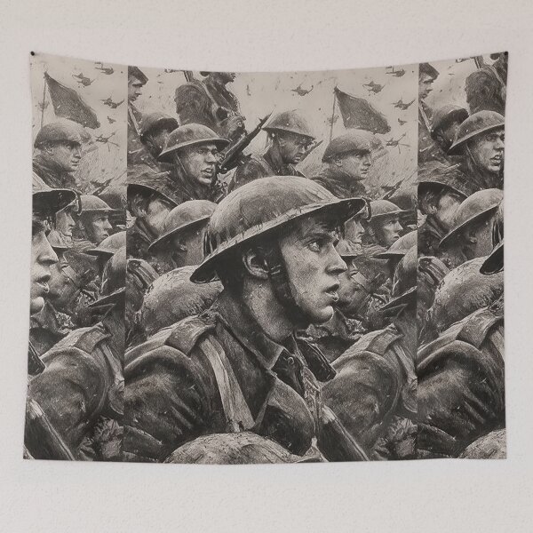 Item preview, Crowded WWI Trench Warfare Sketch designed and sold by Piotrek0001.