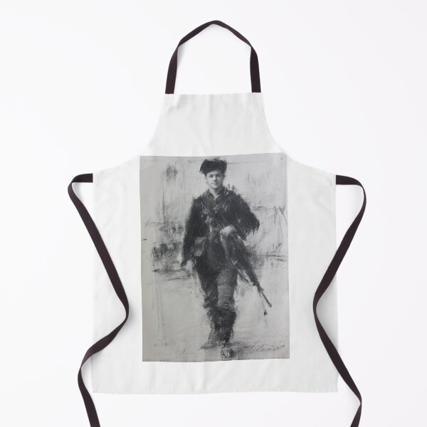 Item preview, Walking Infantryman Charcoal Sketch designed and sold by Piotrek0001.