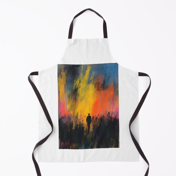 Item preview, Abstract Colorful Battlefield Silhouette Art designed and sold by Piotrek0001.