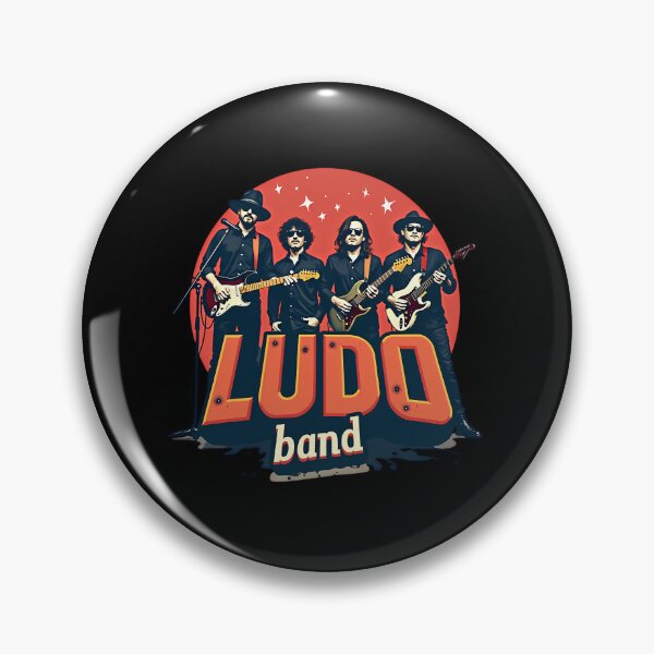 Item preview,  Ludo Band Guitar  Rock Music Illustration Graphic designed and sold by CUN0W2297.