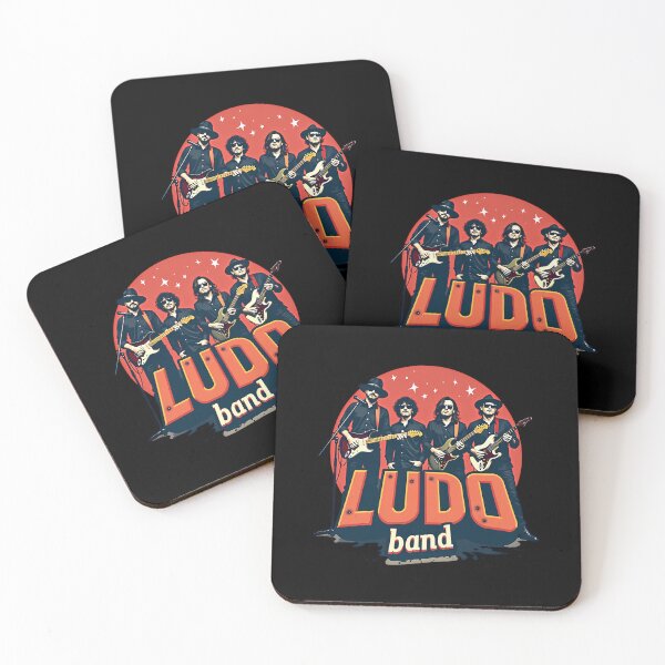 Item preview,  Ludo Band Guitar  Rock Music Illustration Graphic designed and sold by CUN0W2297.