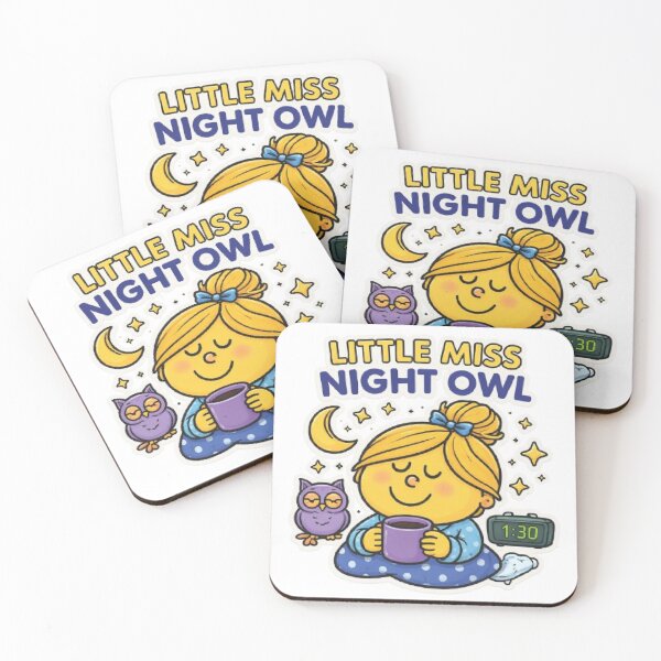 Item preview, Little Miss Night Owl Character Sleep Funny Yellow Cartoon Animated Comic Meme  designed and sold by SamiraArts.