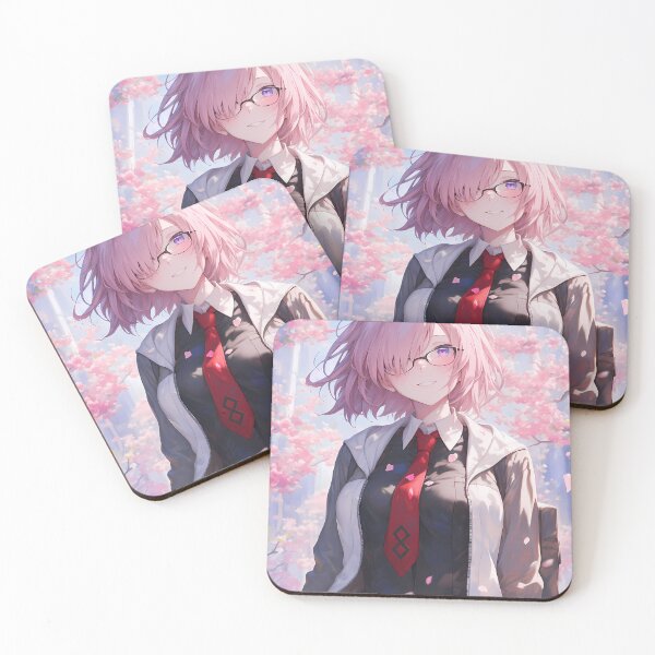 Item preview, Mash Kyrielight Fate Grand Order Sakura Glasses Soft Smile designed and sold by mildaclairmo.