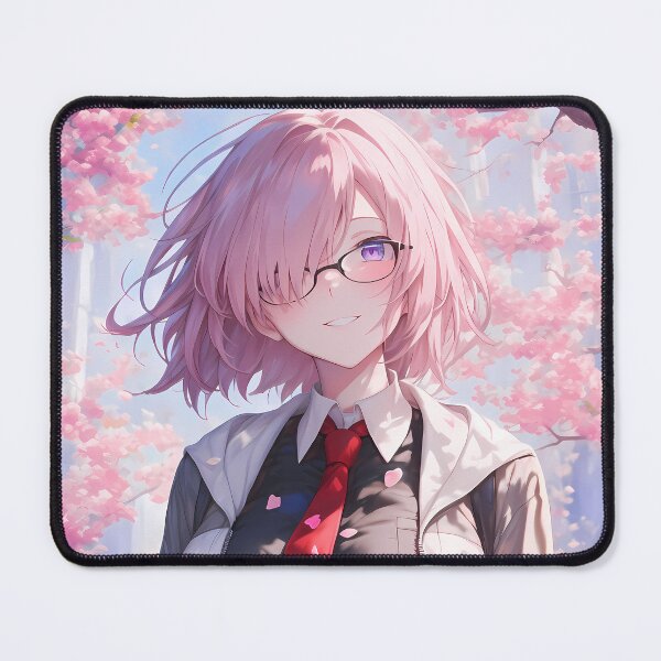 Item preview, Mash Kyrielight Fate Grand Order Sakura Glasses Soft Smile designed and sold by mildaclairmo.