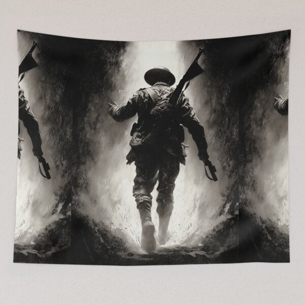 Item preview, Soldier Silhouette Walking Towards Light designed and sold by Piotrek0001.