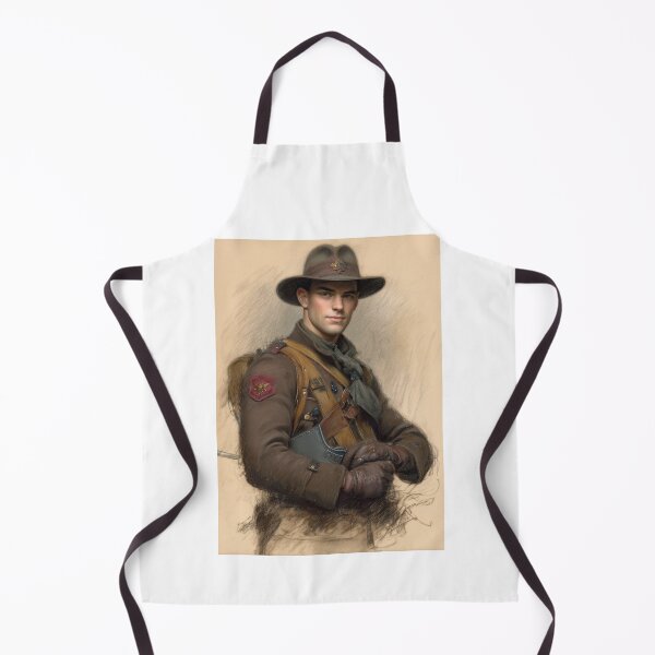 Item preview, WWI Soldier in Campaign Hat Art designed and sold by Piotrek0001.