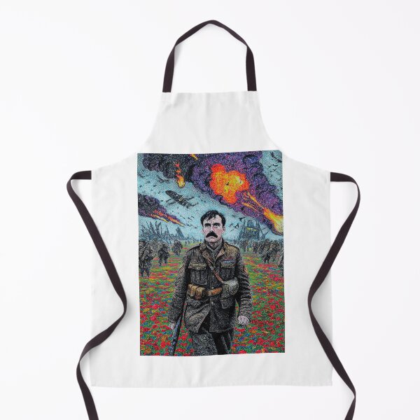 Item preview, Soldier Walking Through Poppy Fields Art designed and sold by Piotrek0001.