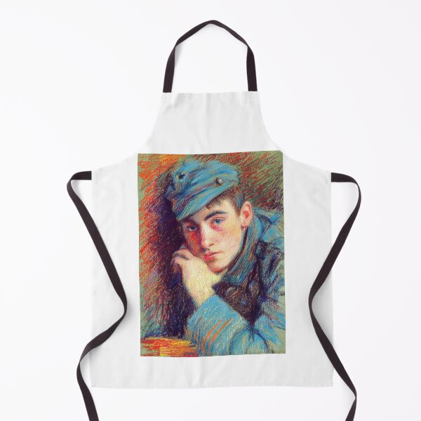 Item preview, Pensive Soldier Colorful Impressionist Art designed and sold by Piotrek0001.