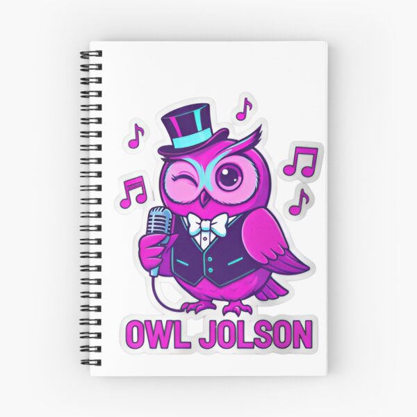 Item preview, Owl Jolson Funny Singing Bird Pun Vintage Jazz Performer Owl | Cute Musical Animal  designed and sold by ZyxDes.