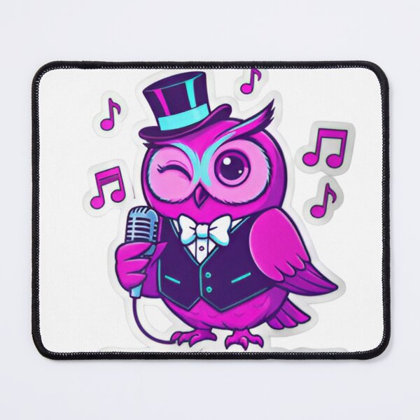 Item preview, Owl Jolson Funny Singing Bird Pun Vintage Jazz Performer Owl | Cute Musical Animal designed and sold by ZyxDes.