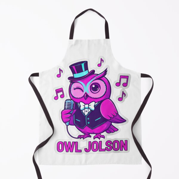 Item preview, Owl Jolson Funny Singing Bird Pun Vintage Jazz Performer Owl | Cute Musical Animal designed and sold by ZyxDes.
