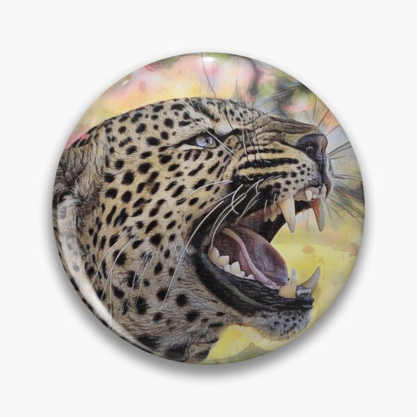 Item preview, roaring leopard-digital oil painting designed and sold by slikar.