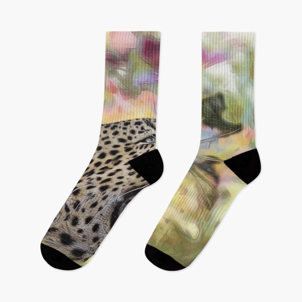 Item preview, roaring leopard-digital oil painting designed and sold by slikar.