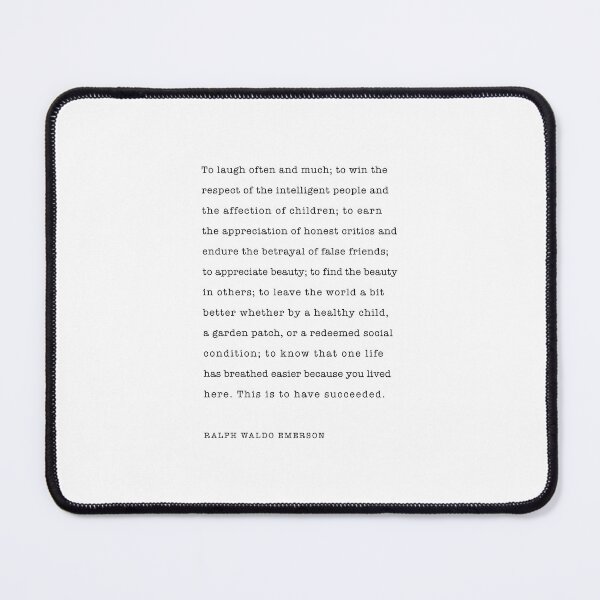 Item preview, To laugh often and much... Ralph Waldo Emerson quote designed and sold by corbrand.