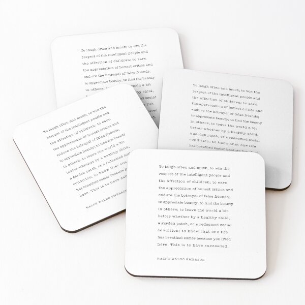 Item preview, To laugh often and much... Ralph Waldo Emerson quote designed and sold by corbrand.