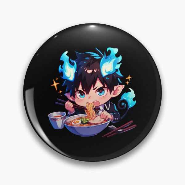 Item preview, Rin Okumura Blue Exorcist Ra Chibi Anime Boy Flame Power  designed and sold by Nevaotahy.