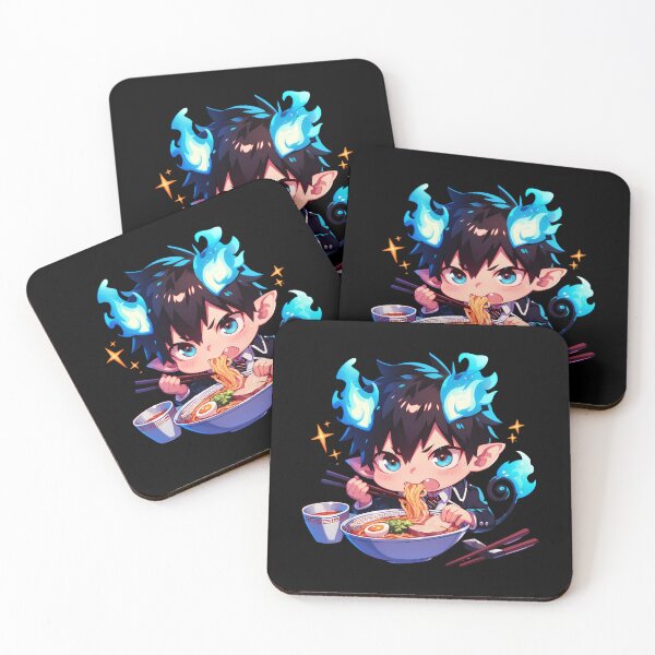 Item preview, Rin Okumura Blue Exorcist Ra Chibi Anime Boy Flame Power  designed and sold by Nevaotahy.