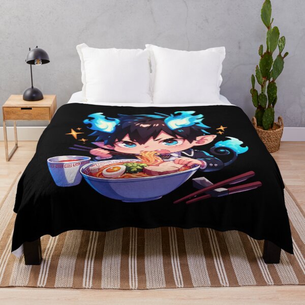 Item preview, Rin Okumura Blue Exorcist Ra Chibi Anime Boy Flame Power designed and sold by Nevaotahy.