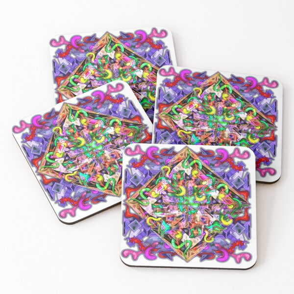 Item preview, Color Tiles #24A Colorful Talisman - Symmetrical mandala designed and sold by liquid-print.